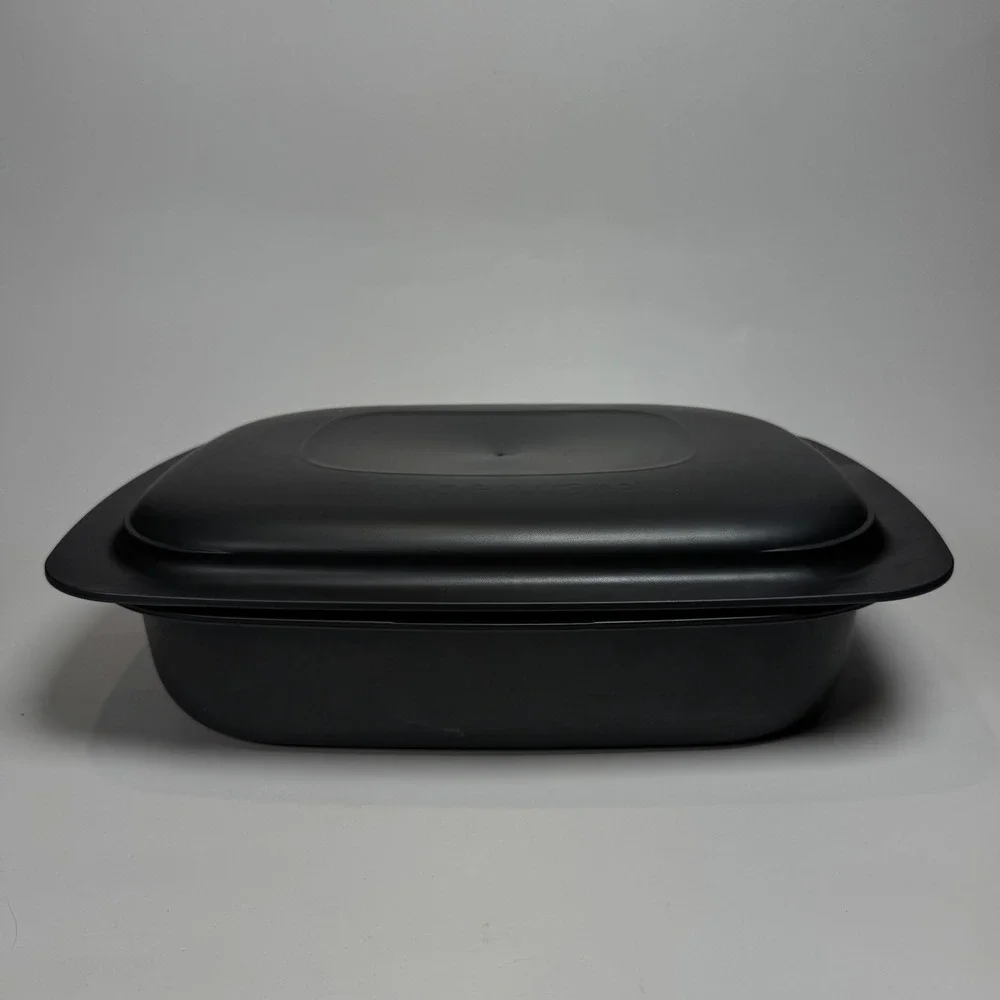 Tupperware UltraPro 3.3L 3.5 Qt Lasagna Casserole Roasting Pan w Lid & Rack